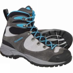 Scarpa Womens R-Evo GTX Boot Shark/Turquoise